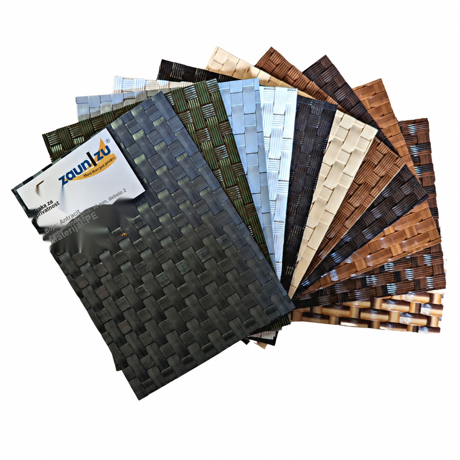 trake za privatnost zaun|zu® RATTAN uzorci za testiranje prije kupnje – 14,0 cm