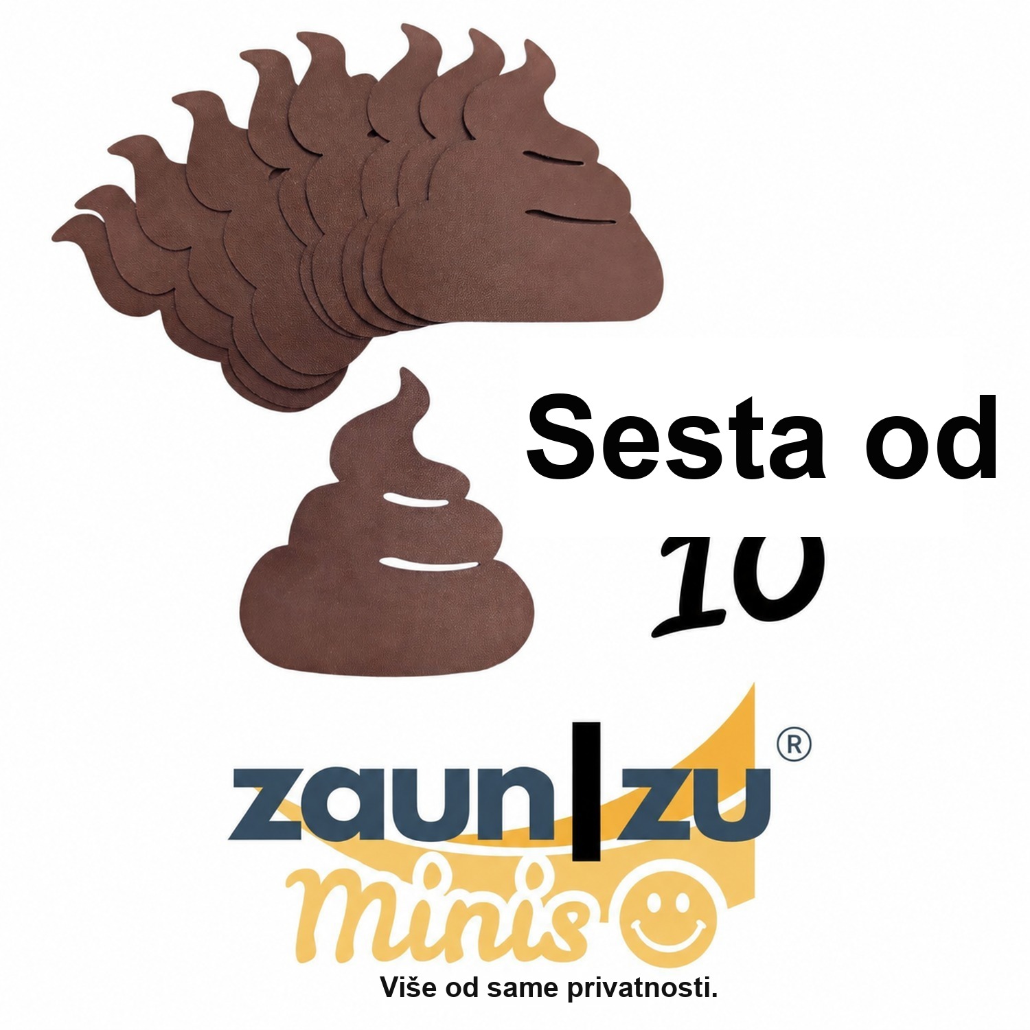 zaun|zu® Minis - 10er Pack dekoracijski element za dvostruke panelne ograde – 14 cm, Bruno (was sonst?) – Pregled 2