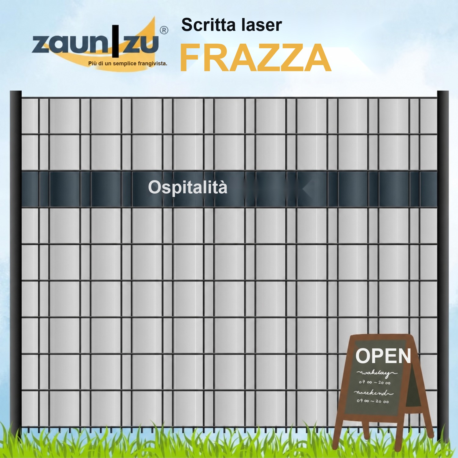 zaun|zu® Scritte