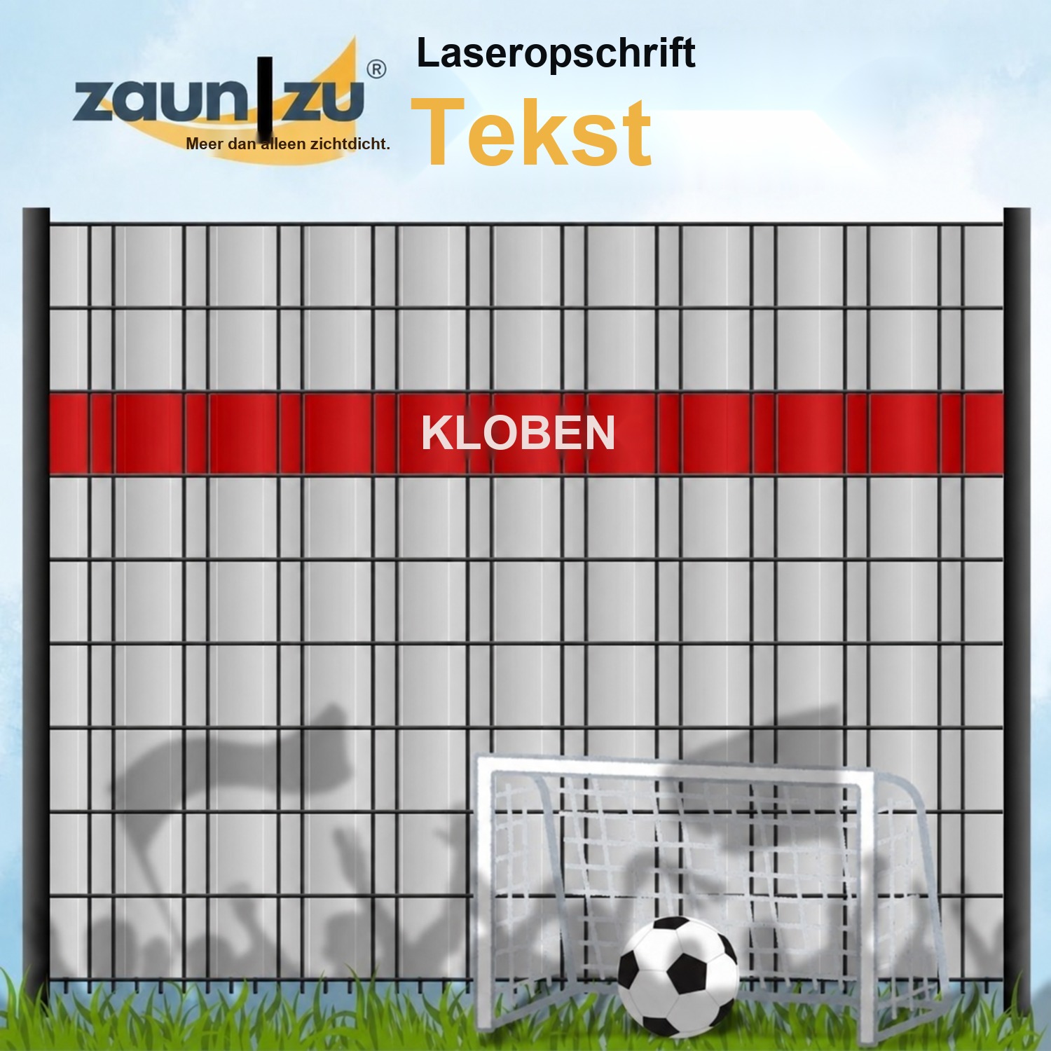 zichtstroken met laser-cut letters woordgroep: CLUBS - Verschillende termen om uit te kiezen