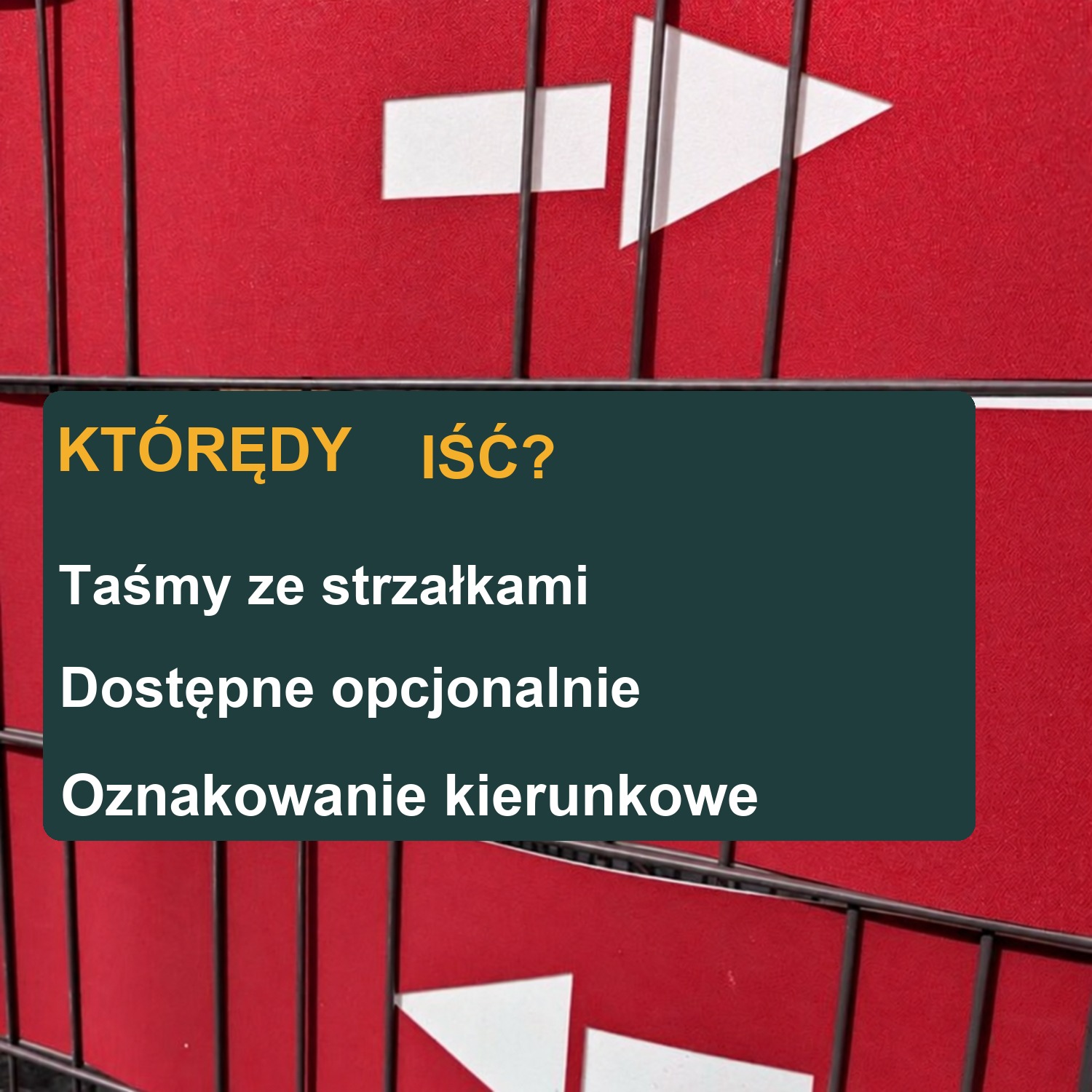 Taśma ogrodzeniowa z napisem laserowym na plac budowy – oznakowanie ogrodzenia – Widok 4