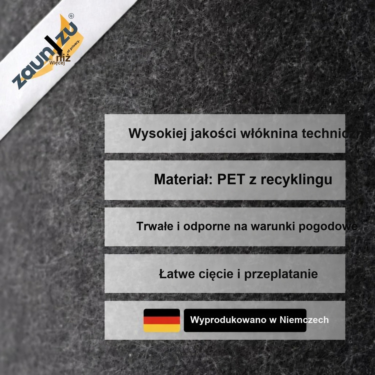 zaun|zu Design Vlies Dekor STARLINE: taśma ogrodzeniowa ze wzorem laserowym do ogrodzenia panelowego 2D – Widok 6