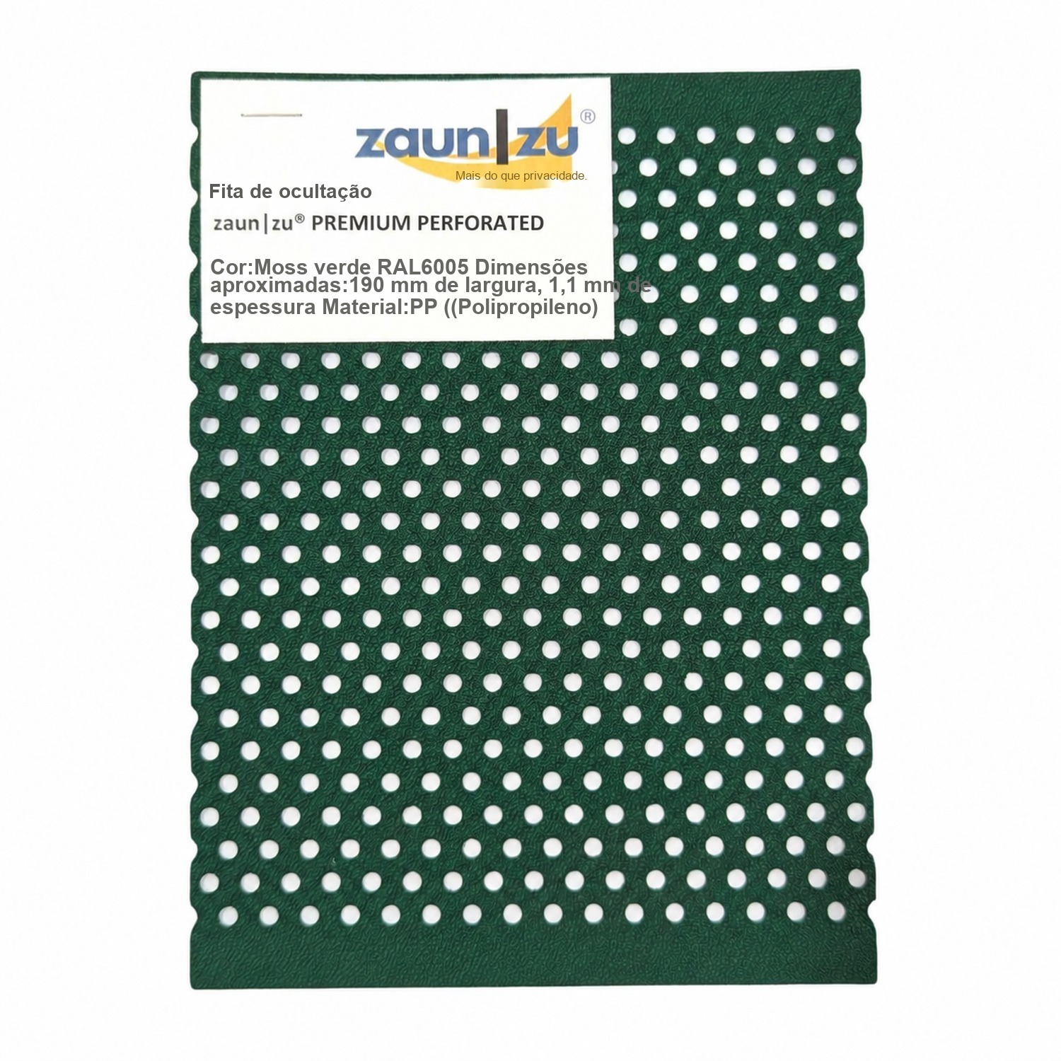 fitas de ocultação zaun|zu® PREMIUM GELOCHT padrão para experimentar antes de comprar – 14,0 cm – Ver 9