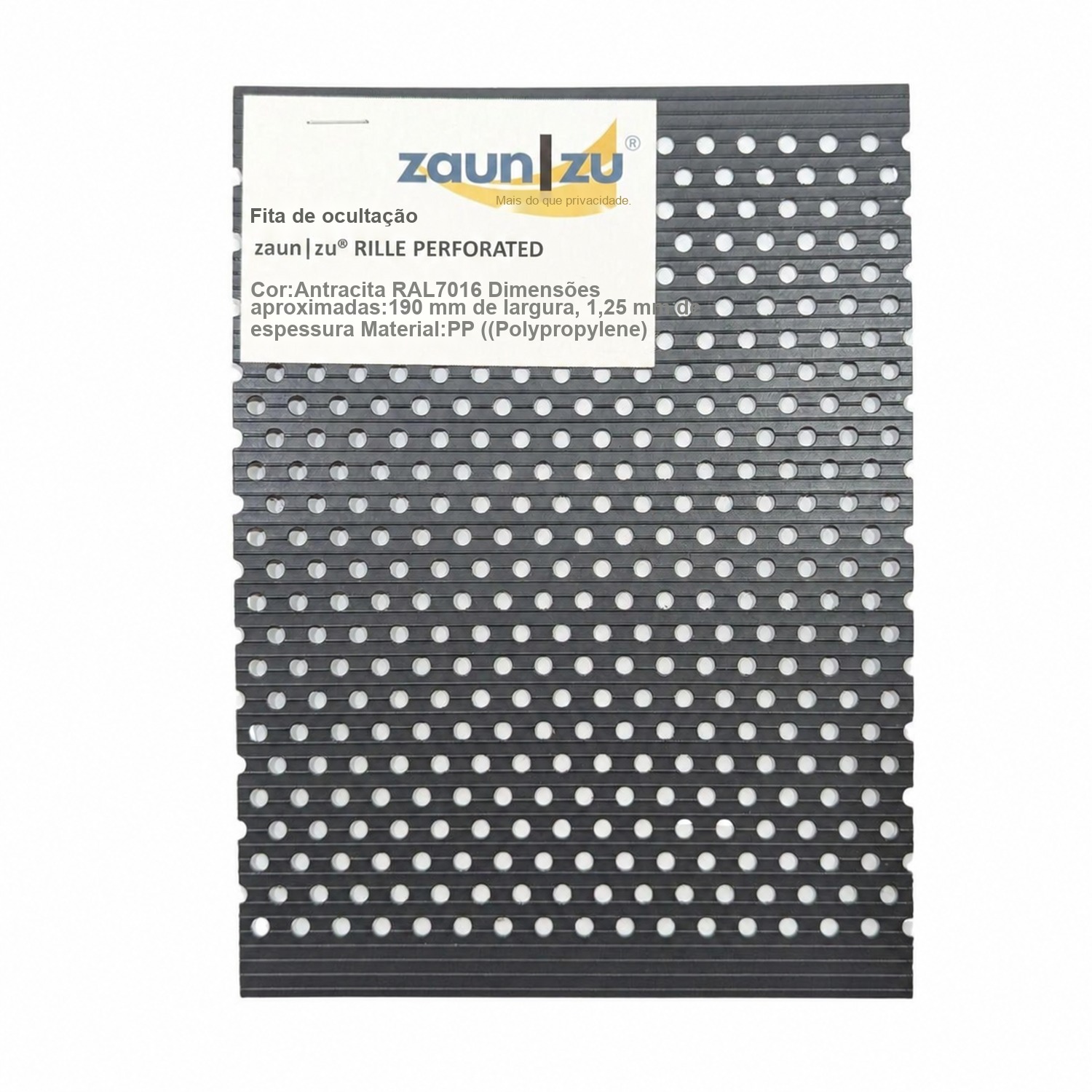 fitas de ocultação zaun|zu® RILLE GELOCHT padrão para experimentar antes de comprar – 14,0 cm – Ver 3