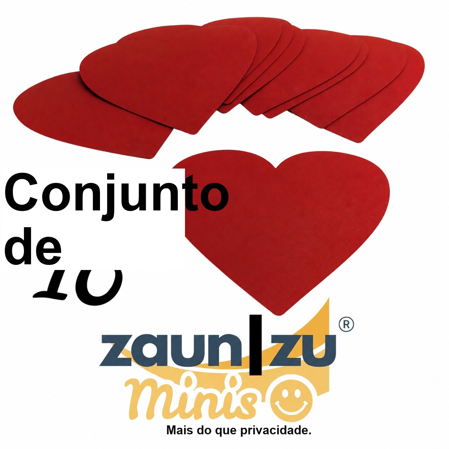 zaun|zu Minis - Corações 10 pacote elemento decorativo para cercas de malha de fio duplo – 14 cm – Ver 4