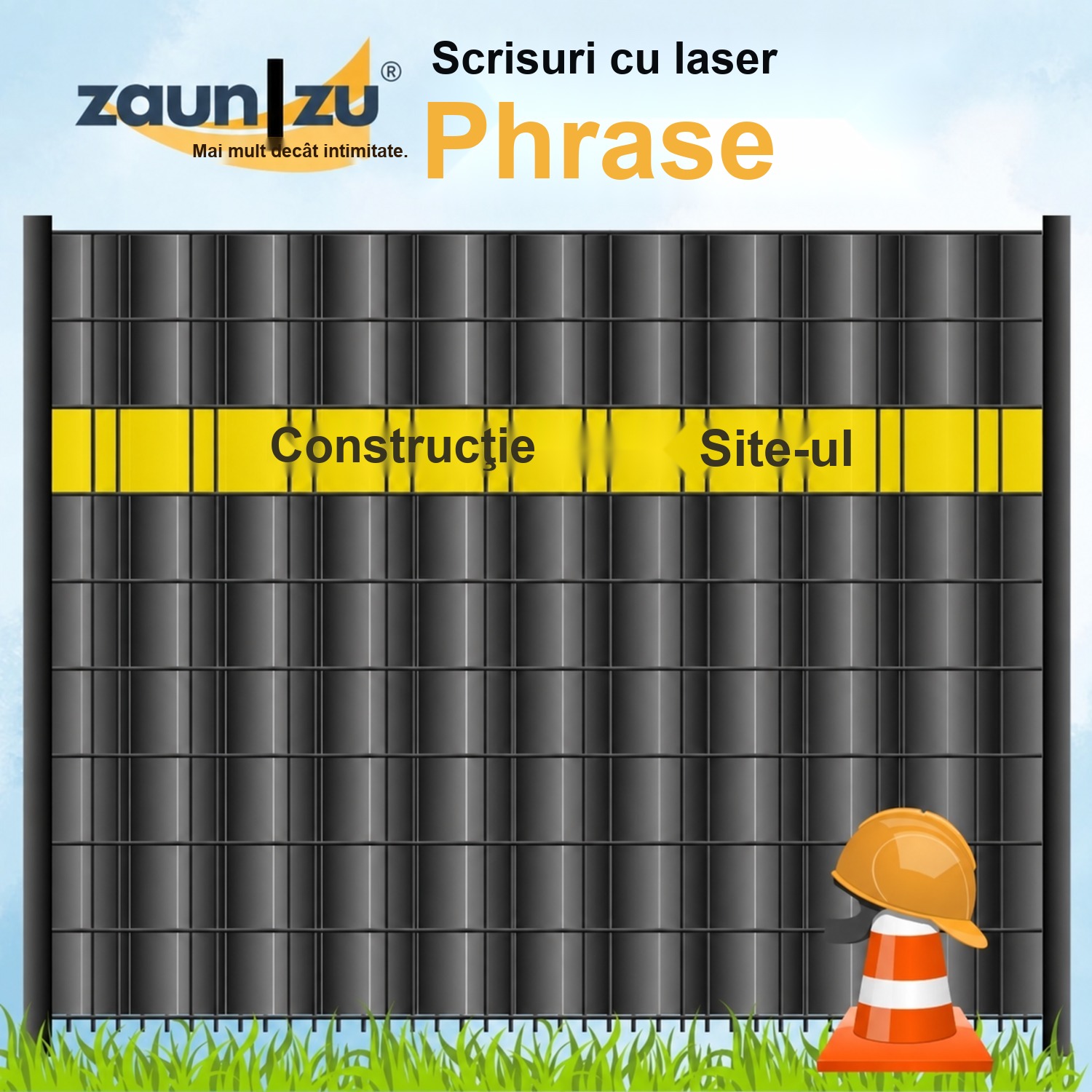 benzi de protecție vizuală cu inscripție laseră pentru construcții marcaj și marcaj de gard