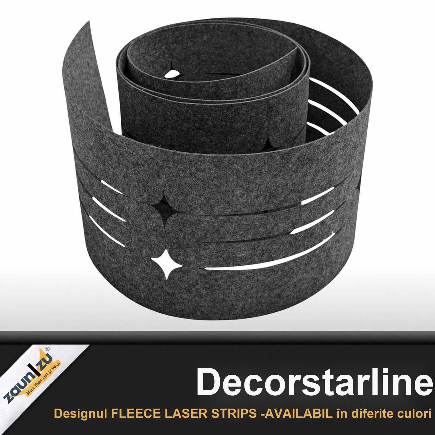 zaun|zu® Design Vlies decor STARLINE: benzi de protecție vizuală cu modele laser pentru două ziduri – Învățământul 2