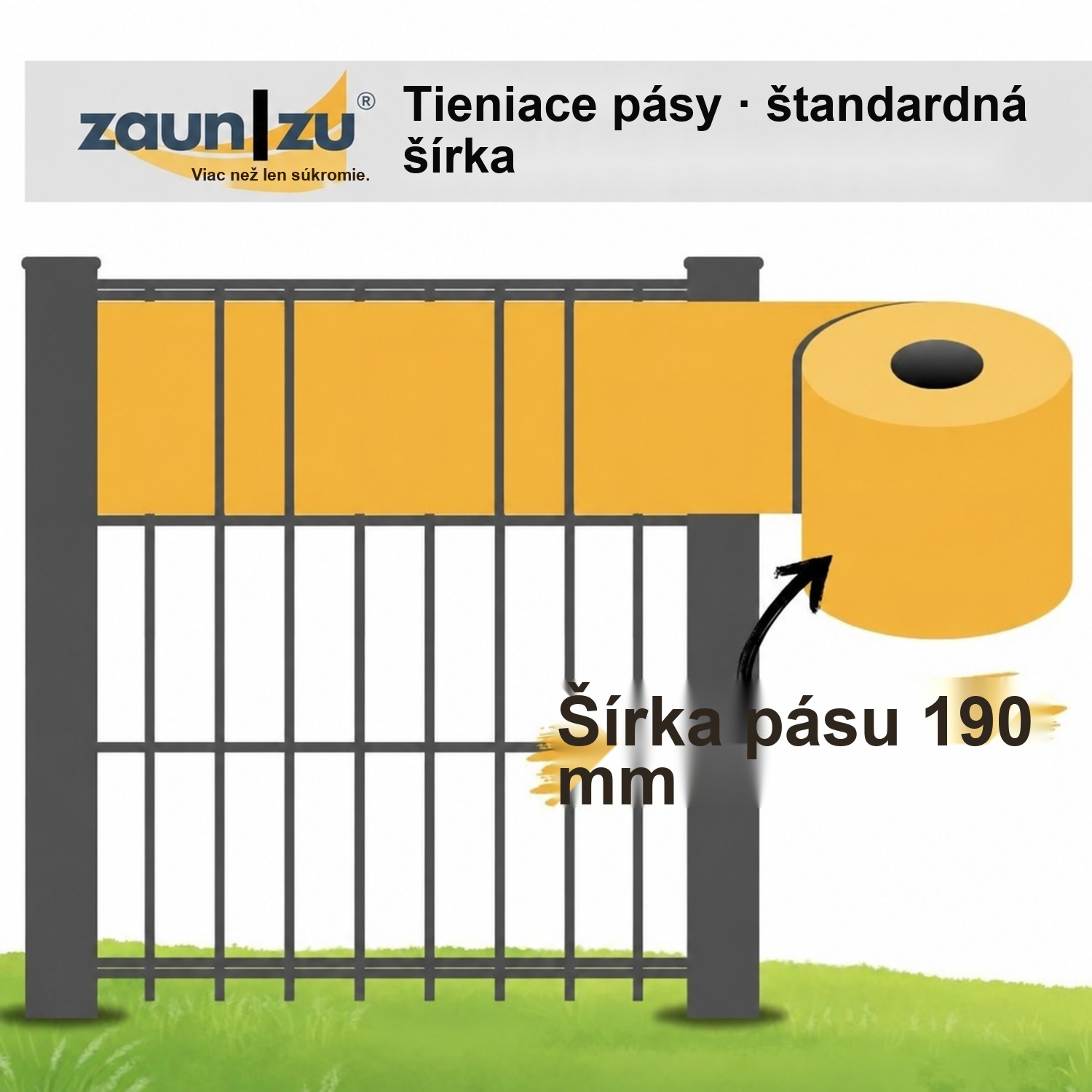 zaun|zu® tieniace pásy Dizajnové rúno samostatný pás Dekor Bubble – 2,55 m – Pohľad 3