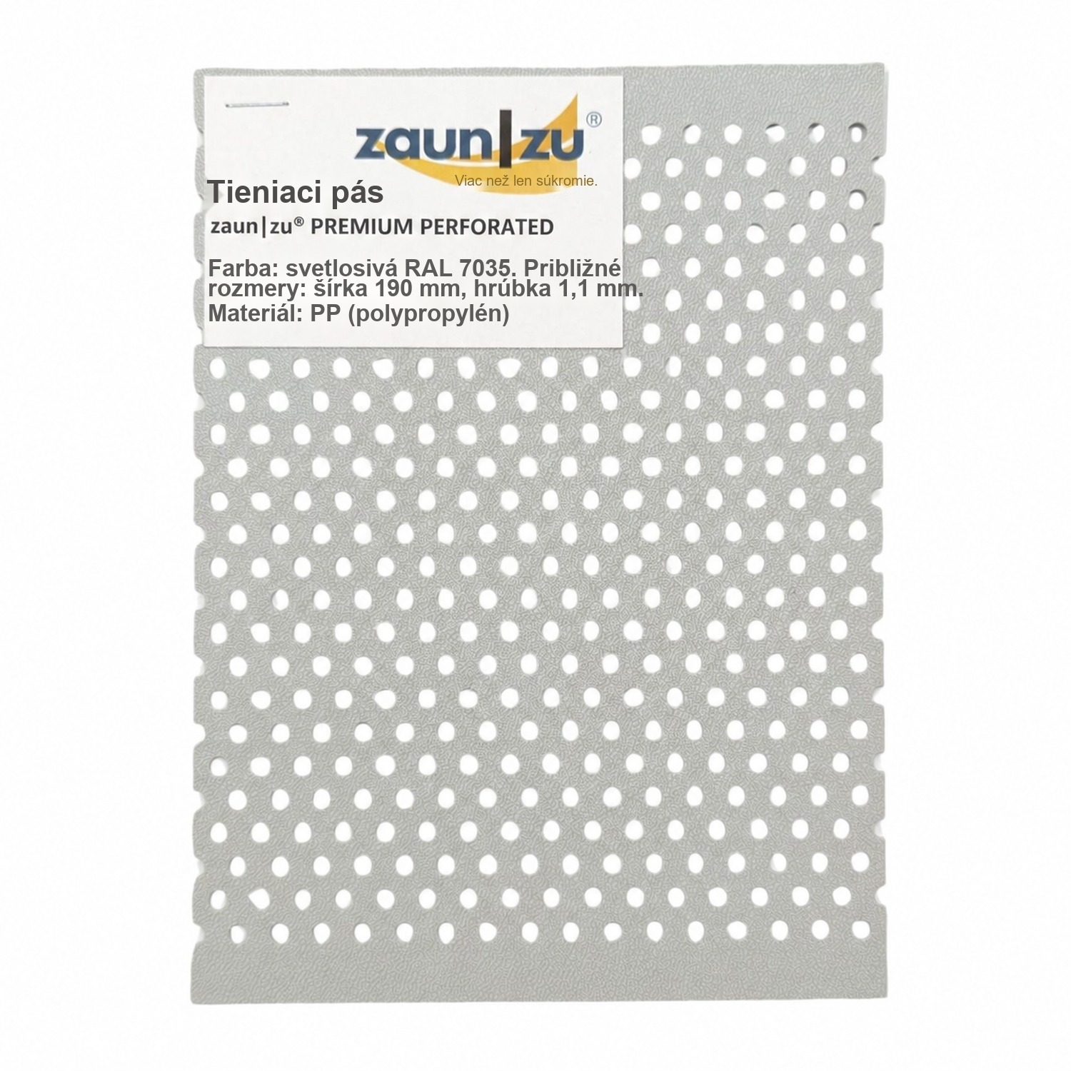 tieniace pásy zaun|zu® PREMIUM GELOCHT vzor vyskúšať pred nákupom – 14,0 cm – Pohľad 11