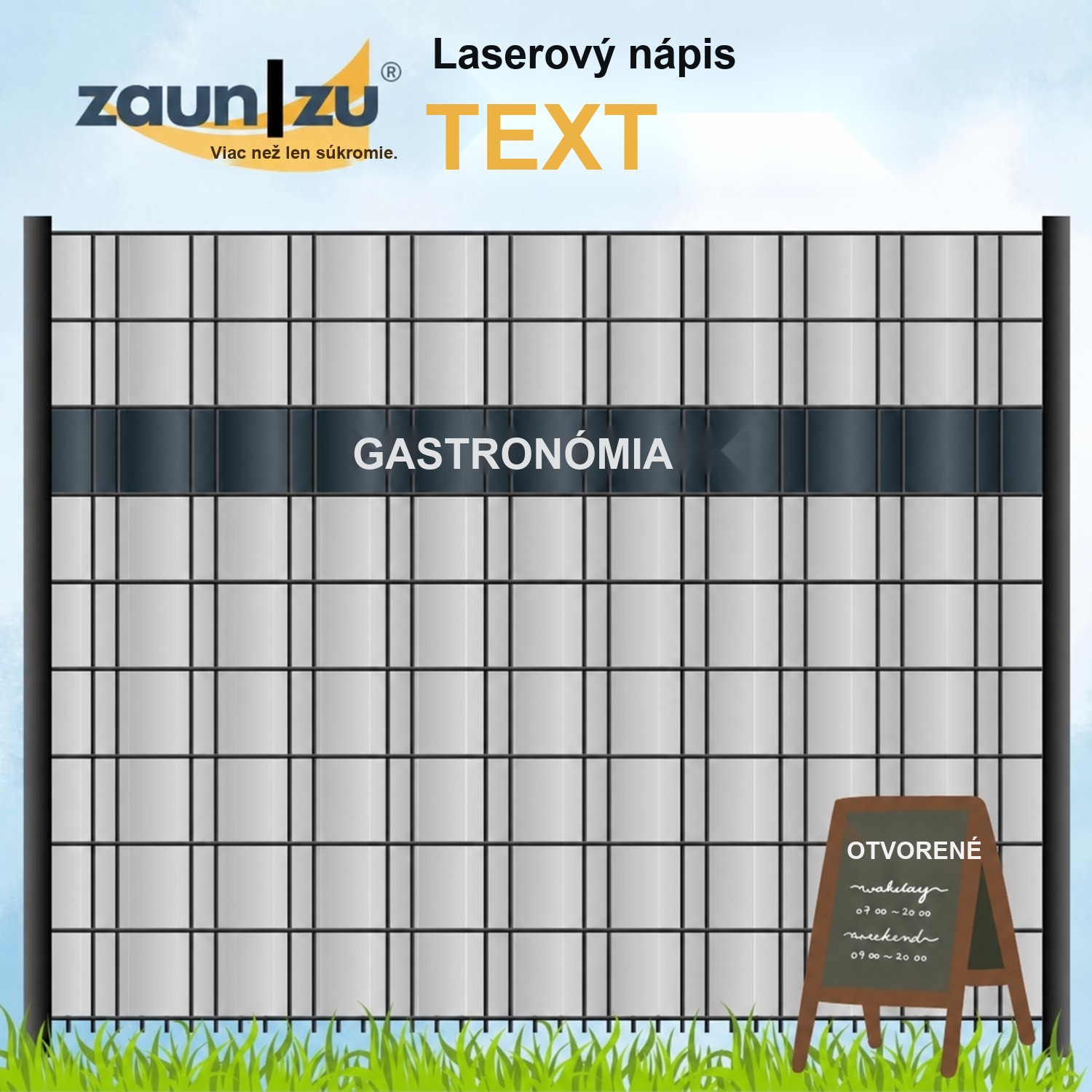 zaun|zu® Nápisy