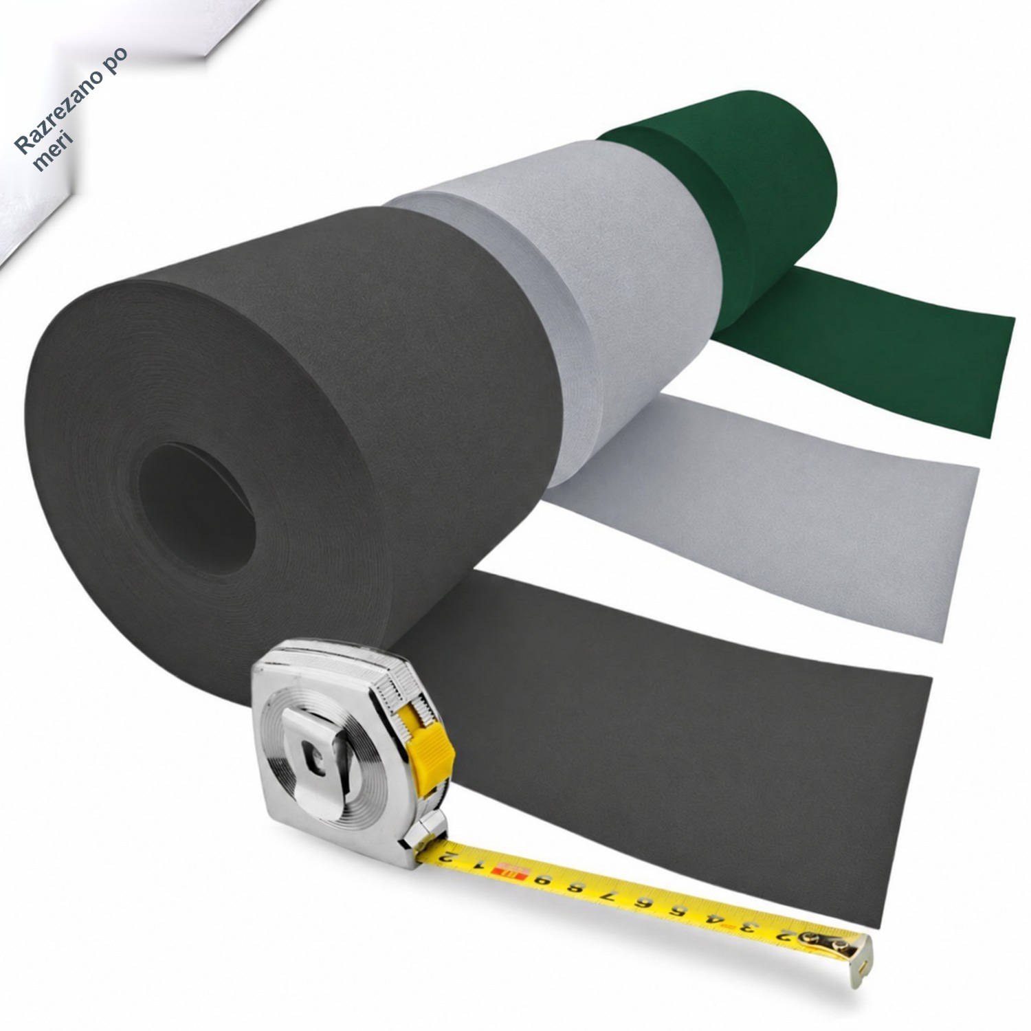 zaun|zu® PREMIUM trakovi za zaslonitev, po meri izrezani za ograjo – 2,55 m