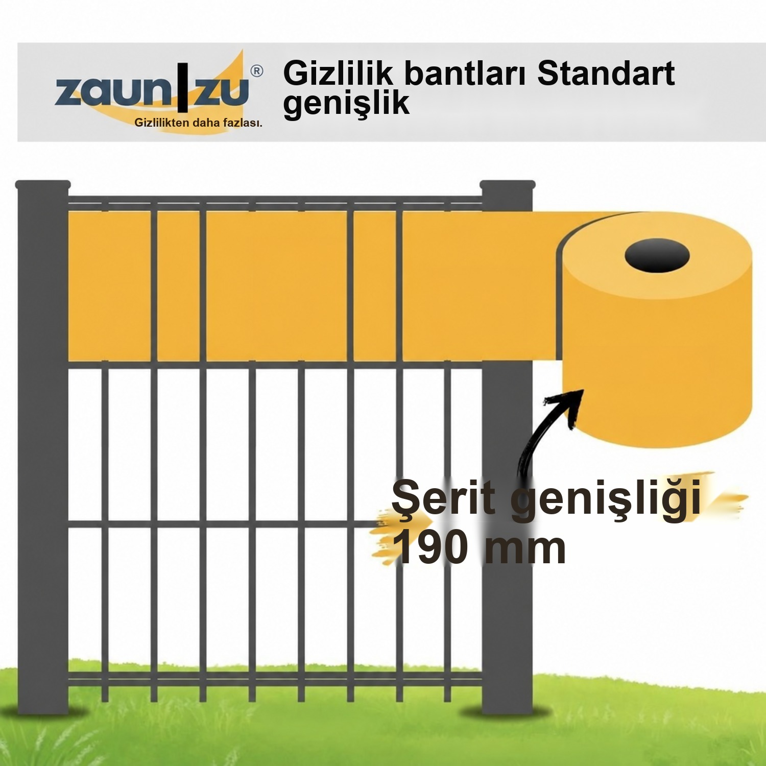 zaun|zu Design Vlies Dekor Floral #2: çift çubuklu panel çit için lazer desenli çit kapama şeridi – Görünüm 5